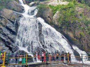 Monkey Falls (Kavi Aruvi) near Aliyar Dam temporarily closed due to low water flow during summer